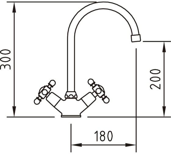 Смеситель для кухни CLEVER WITH2 ANTIGONA 92049