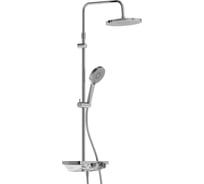 Душевая система с ванно-душевым ТМС смесителем-полкой Damixa Apollo хром 947760000
