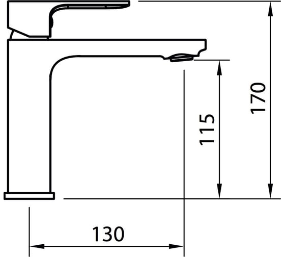 Смеситель для раковины CLEVER SAONA SLIM 60115