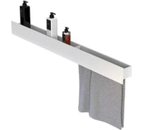 Полка Граф Держалкин Skyline double 100x9,2x9 полотенцедержатель справа белый Fl-sky-d100пр-б