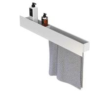 Полка Граф Держалкин Skyline double 70x9,2x9 полотенцедержатель справа белый Fl-sky-d70пр-б