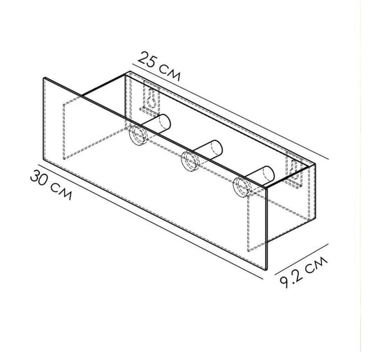 Крючки Граф Держалкин Skyline hook 30x9,2x9 белая Fl-sky-hook30-б