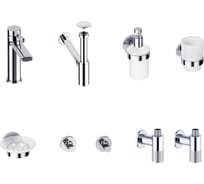 Смеситель для раковины Wellsee ONCE! and forever в наборе 8 в 1 201000346