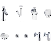 Смеситель для раковины Wellsee ONCE! and forever в наборе 8 в 1 201000406