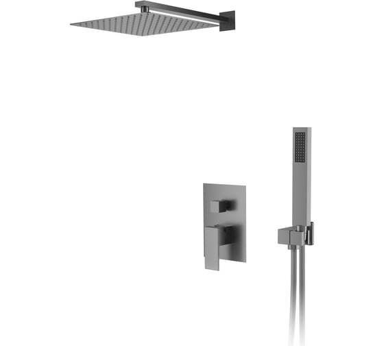 Встраиваемая душевая система для душа D&K Bayern.Liszt серый графит DA1515706A04 1