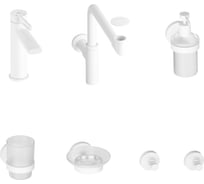 Смеситель для раковины в ванную комнату Wellsee ONCE! and forever в наборе 7 в 1 201000290