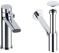 Смеситель для раковины в ванную комнату Wellsee ONCE! and forever в наборе 3 в 1 201000026