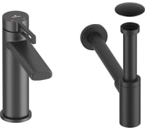 Смеситель для раковины в ванную комнату Wellsee ONCE! and forever в наборе 3 в 1 201000027