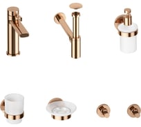 Смеситель для раковины в ванную комнату Wellsee ONCE! and forever в наборе 7 в 1 201000269