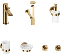 Смеситель для раковины в ванную комнату Wellsee ONCE! and forever в наборе 7 в 1 201000273