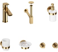 Смеситель для раковины в ванную комнату Wellsee ICON! for life в наборе 7 в 1 201000248