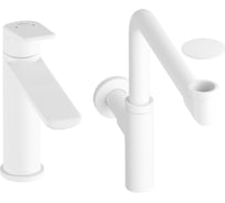 Смеситель для раковины в ванную комнату Wellsee ICON! for life в наборе 3 в 1 201000105