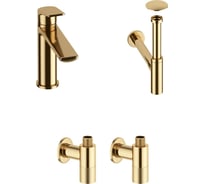 Смеситель для раковины в ванную комнату Wellsee ICON! for life в наборе 4 в 1 201000183