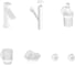 Смеситель для раковины в ванную комнату Wellsee ICON! for life в наборе 7 в 1 201000255 1
