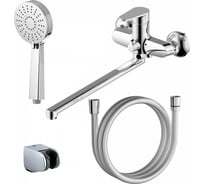 Смеситель для ванны с ручным душем (длинный излив) Azario CASTELO 00077448
