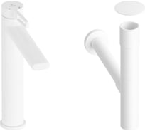 Высокий смеситель для накладной раковины Wellsee ONCE! and forever в наборе 3 в 1 201000080
