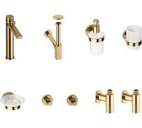 Высокий смеситель для накладной раковины Wellsee ONCE! and forever в наборе 8 в 1 201000378