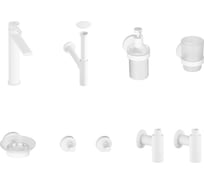 Высокий смеситель для накладной раковины Wellsee ONCE! and forever в наборе 8 в 1 201000420