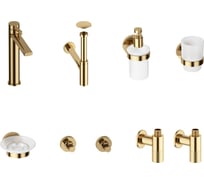 Высокий смеситель для накладной раковины Wellsee ONCE! and forever в наборе 8 в 1 201000418