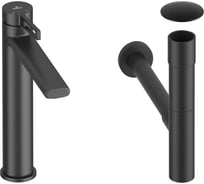 Высокий смеситель для накладной раковины Wellsee ONCE! and forever в наборе 3 в 1 201000077