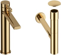 Высокий смеситель для накладной раковины Wellsee ONCE! and forever в наборе 3 в 1 201000078