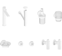 Высокий смеситель для накладной раковины Wellsee ONCE! and forever в наборе 8 в 1 201000400