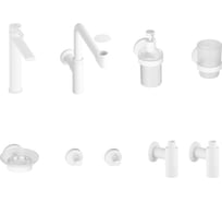 Высокий смеситель для накладной раковины Wellsee ONCE! and forever в наборе 8 в 1 201000440