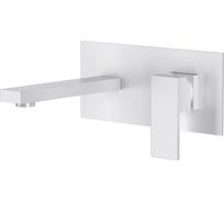 Смеситель для раковины встраиваемый настенный DQ Bayern.Liszt, матовый белый DA1514408