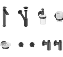 Высокий смеситель для накладной раковины Wellsee ICON! for life в наборе 8 в 1 201000352