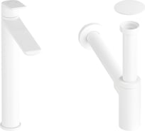 Высокий смеситель для накладной раковины Wellsee ICON! for life в наборе 3 в 1 201000035