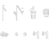 Высокий смеситель для накладной раковины Wellsee ICON! for life в наборе 8 в 1 201000435