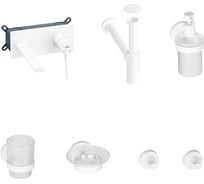 Встраиваемый смеситель для раковины Wellsee ONCE! and forever в наборе 8 в 1 201000520