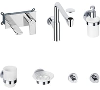 Встраиваемый смеситель для раковины Wellsee ICON! for life в наборе 8 в 1 201000551