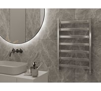 Водяной полотенцесушитель GUARDO PIATTO 800x630 с 7 перекладинами хромированный  PIATTO 0806 CH