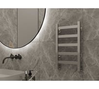 Водяной полотенцесушитель GUARDO PIATTO 600x530 с 5 перекладинами хромированный  PIATTO 0605 CH