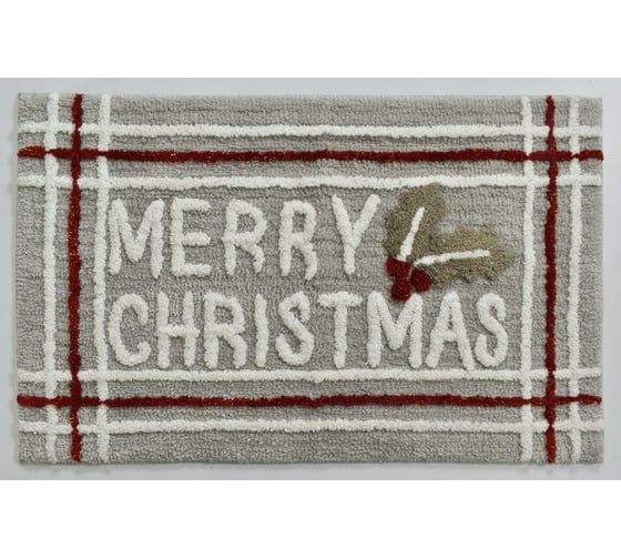 Коврик Arya Home arya merry christmas 50x80 серый 8680943222398