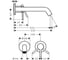 Смеситель для раковины Hansgrohe HG Tecturis S однорычажный, настенный, с изливом 22,5 см, хром 73351000 3