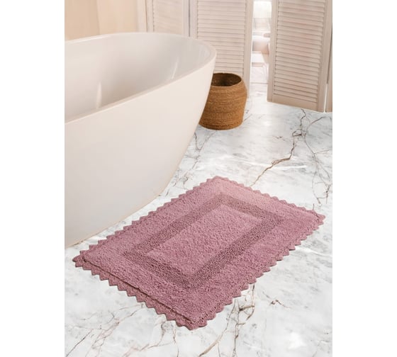 Коврик с гипюром Arya Home lupen 60х90 сухая роза 8680943068309