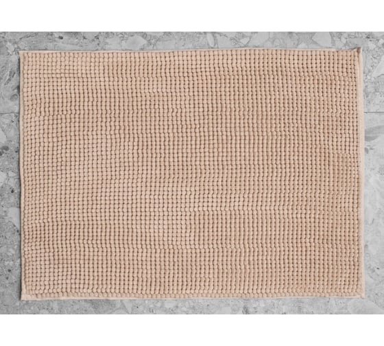 Коврик из синели Arya Home softy 40х60 бежевый 8680943223722 1