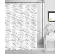 Штора для ванной Arya Home arya marble 180x180 см белый 8680943228987