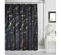 Штора для ванной Arya Home brock 180x180 см черный 8680943228994