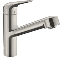 Кухонный смеситель HANSGROHE HG Focus M42 однорычажный, 150, с вытяжным изливом, 1jet 71814800