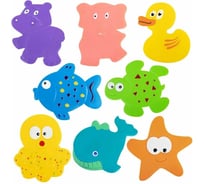Мини-коврик для ванной BRAUBERG Kids набор 8 штук, ассорти, картонная коробка 665186