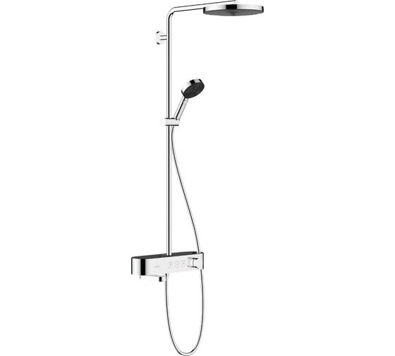 Душевая система с термостатом для ванны Hansgrohe Pulsify S Showerpipe 260 1jet ShowerTablet 400 24230000 1