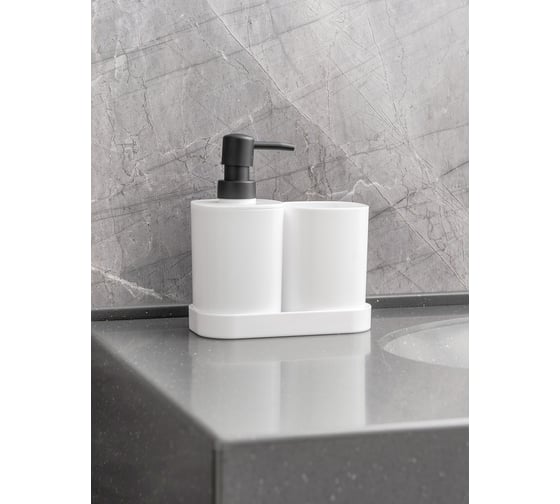 Набор пластиковых аксессуаров для ванной HomeQueen Basic 77014