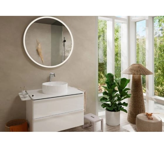Смеситель для раковины Hansgrohe Tecturis S однорычажный, Fine 240 CoolStart с клапаном push-open, хр 73370000