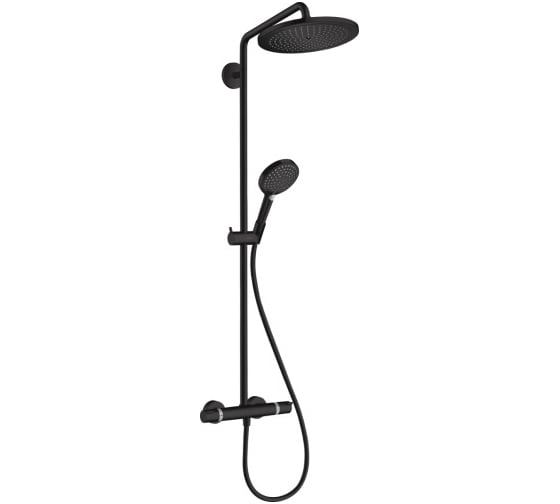 Душевая система с термостатом и ручным душем Hansgrohe Croma Select S Showerpipe 280 1jet EcoSmart 9 л/мин Raindance Select 26891670