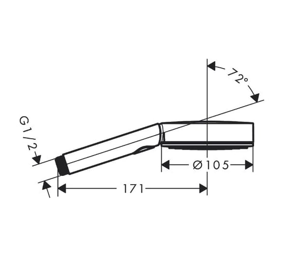 Ручной душ Hansgrohe Pulsify 3jet Relax ESm МЧ 24111670
