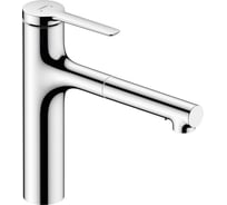 Кухонный смеситель Hansgrohe Zesis M33 однорычажный, 160 с вытяжным душем, 2jet, sBox lite 74804000