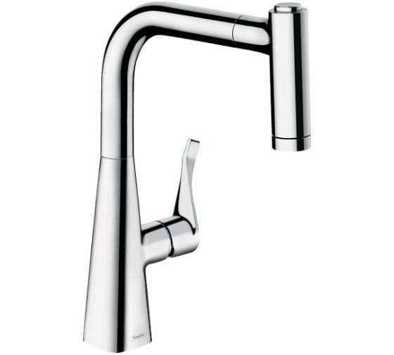 Кухонный смеситель Hansgrohe Metris M71 однорычажный, 220, с вытяжным душем, 2jet 73800000 1